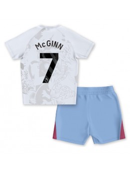 Aston Villa John McGinn #7 Auswärts Trikotsatz für Kinder 2023-24 Kurzarm (+ Kurze Hosen)